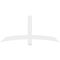 Ekena Millwork Bellingham Architectural Grade PVC Gable Bracket, 60"W x 27 1/2"H x 2"D x 4"F, 11/12 Pitch GBP060X28X0204BEL00 - alternate 3